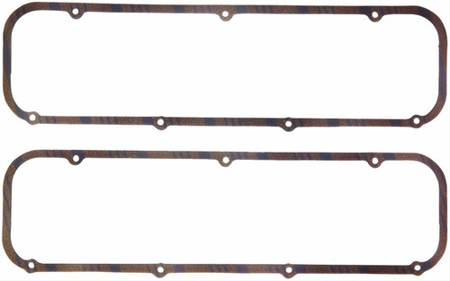 FelPro 1643 Valve Cover Gaskets - Ford Big Block 429/460 - Cork - 3/16" Thick