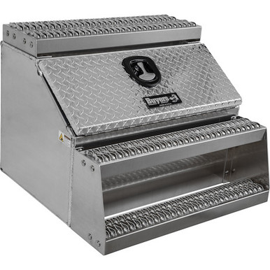 Buyers Heavy Duty Diamond Tread Aluminum Step Box