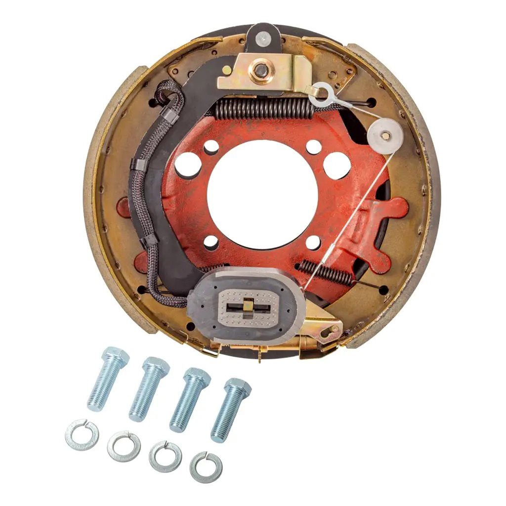 Lippert Forward Self-Adjusting Trailer Brake Assembly, 12-1/4" x 3-3/8", 4 Bolt, Left - 2024055286