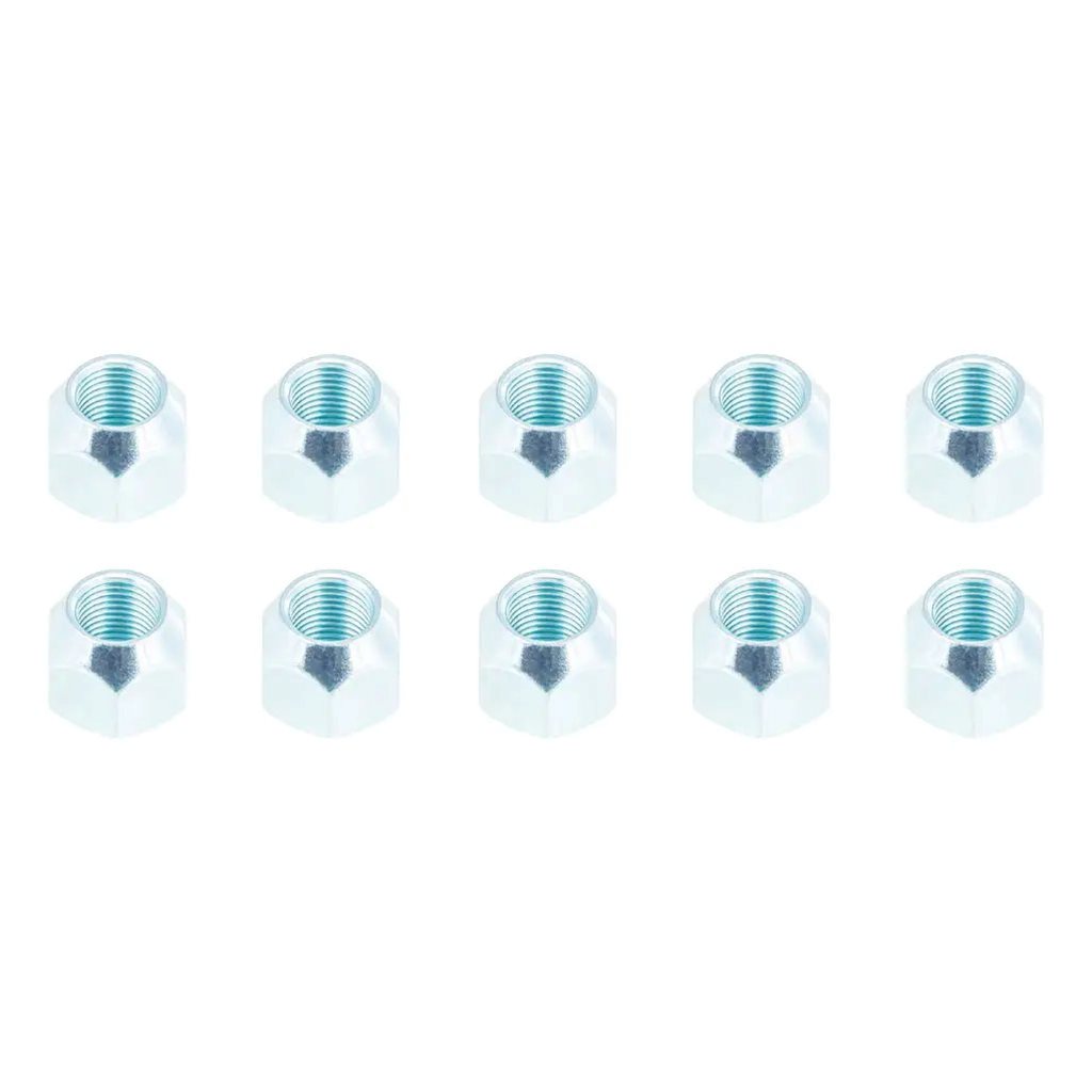 Lippert Trailer Axle 60° Cone Wheel Lug Nut, 9/16"-18 Thread Size, 10 Pack - 2025027778
