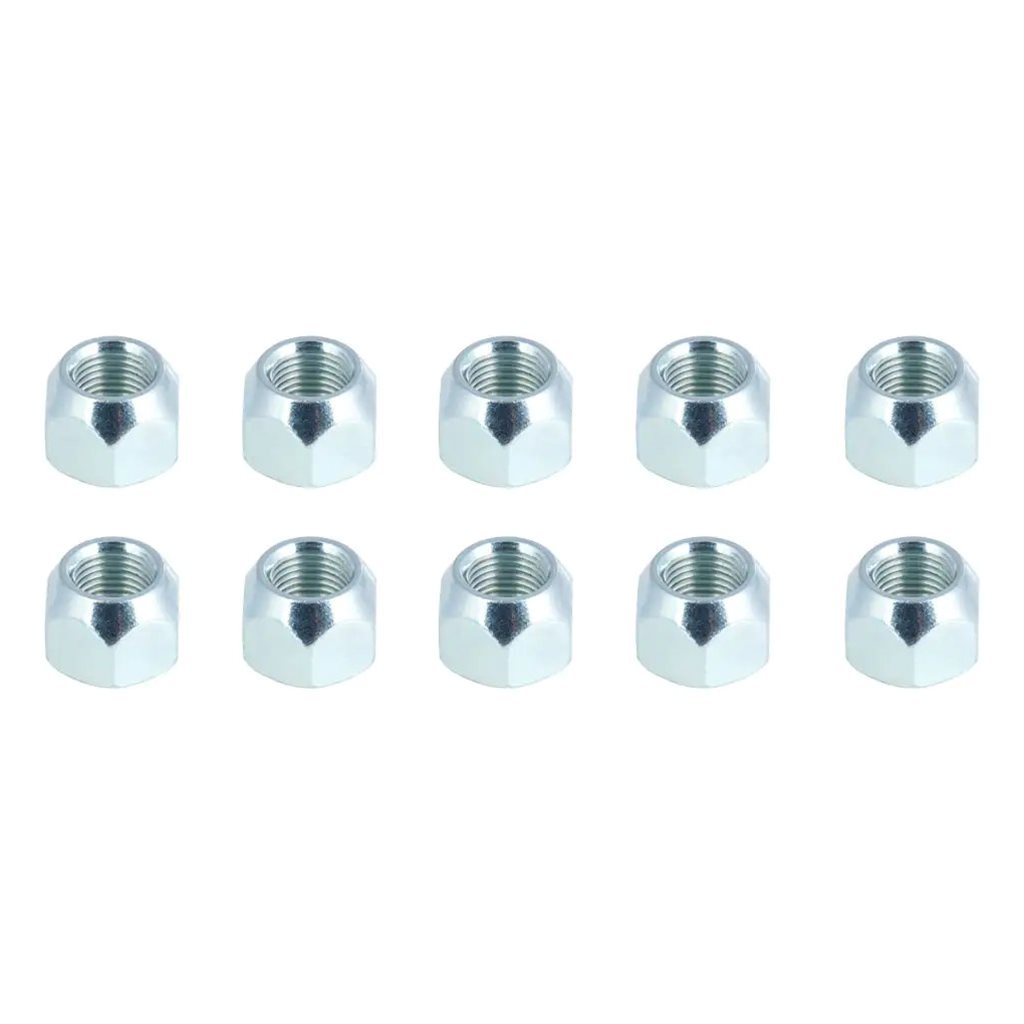 Lippert Trailer Axle 60° Cone Wheel Lug Nut, 1/2"-20 Thread Size, 10 Pack - 2025027777
