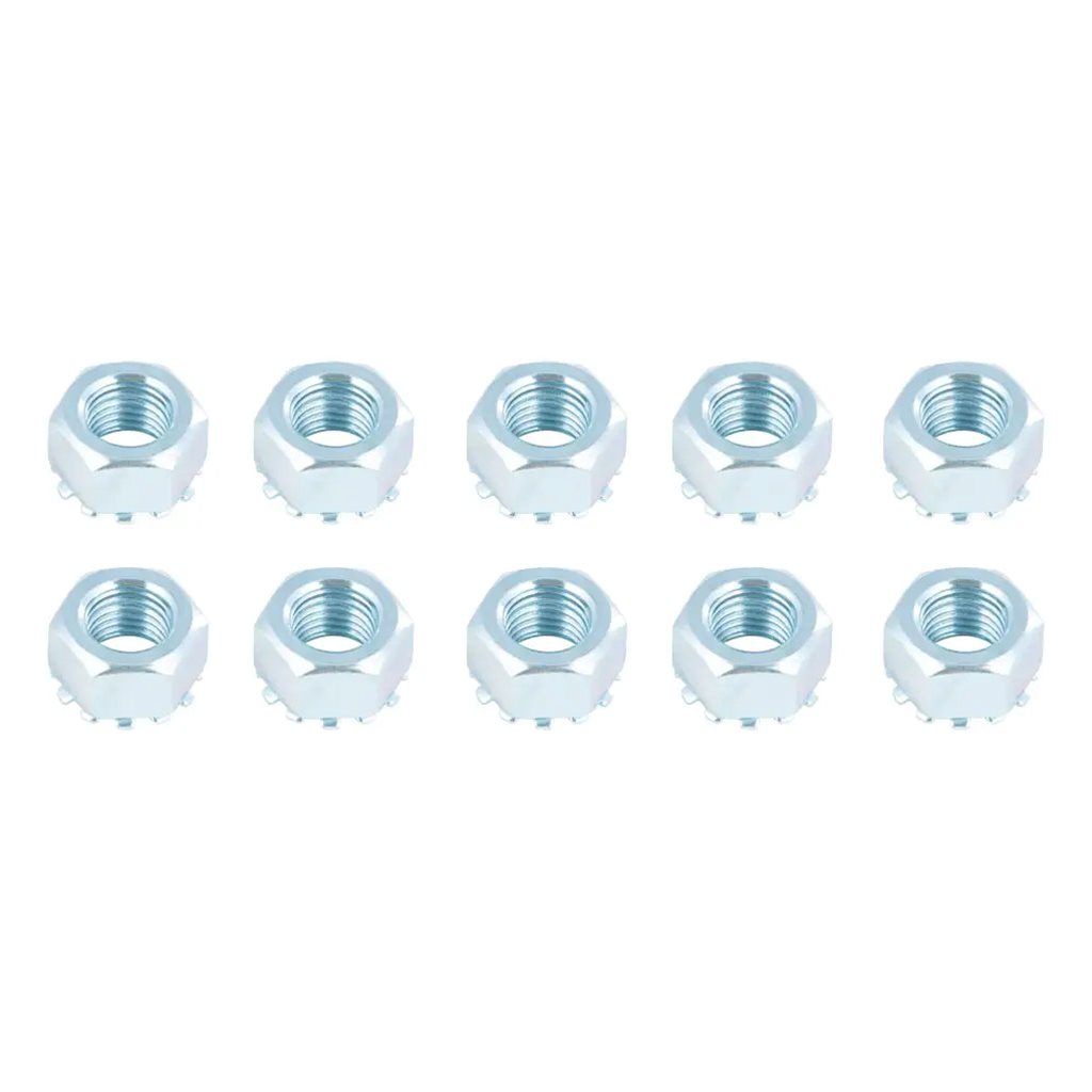 Lippert Trailer Brake Hex Lock Mounting Nut, 7/16"-20 Thread Size, 10 Pack - 2025027776