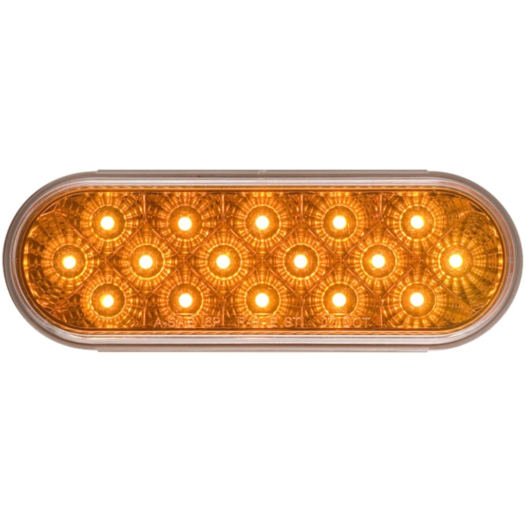 Optronics 6" Clear Oval Golight Stop/Turn/Taillights Yello - STL22CCAB
