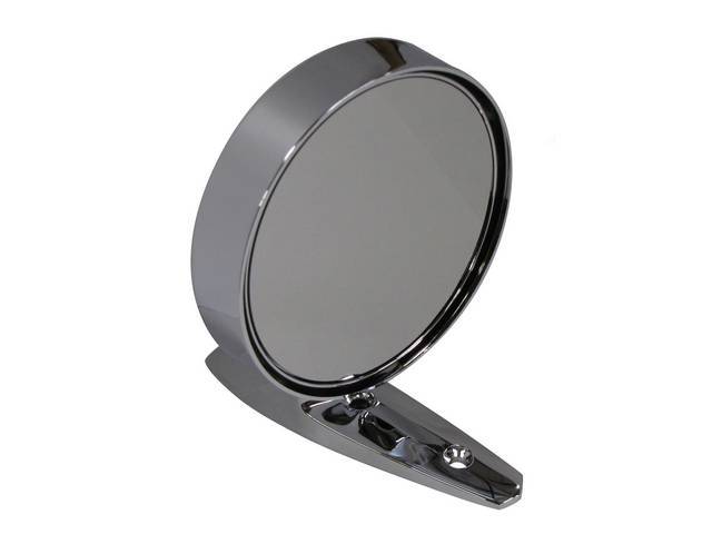 Outside Rearview Mirror, Manual, Round Head, RH, Dummy