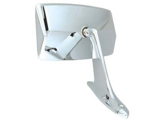 Outside Rearview Mirror, Rectangular Head, LH, Manual