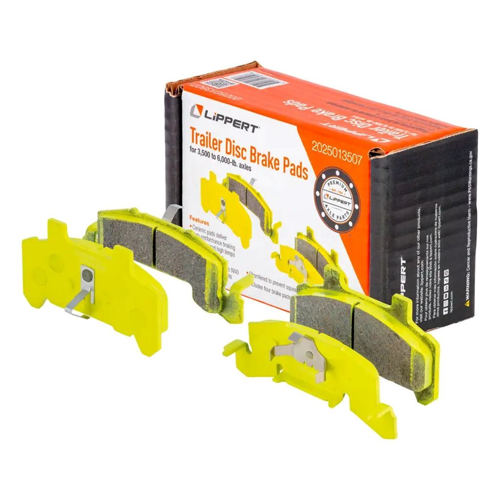 Lippert Trailer Disc Brake Pads, 3,500-6,000-lb. Axles, 2 Pack - 2025013507