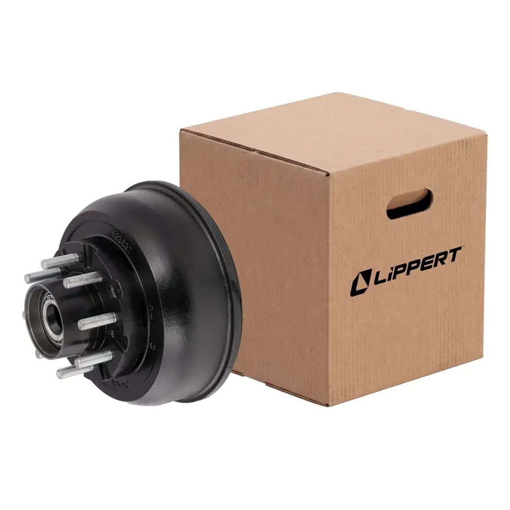 Lippert 12-1/4" Short Threaded Hub with Installed Bearing Kit, 10,000-lb. Axles - 2025048502