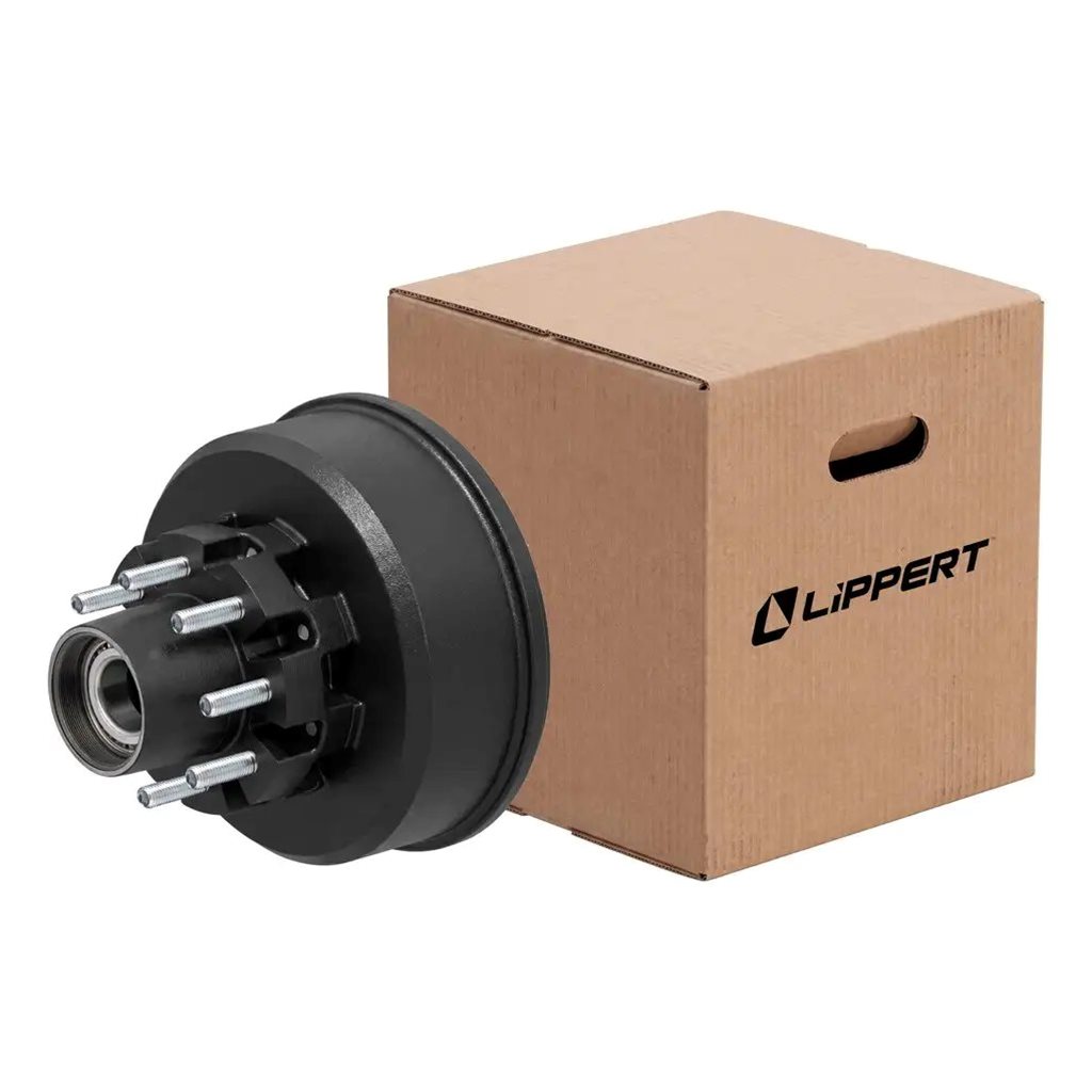 Lippert 12-1/4" Threaded Hub with Installed Bearing Kit, 10,000-lb. Axles - 2025048471
