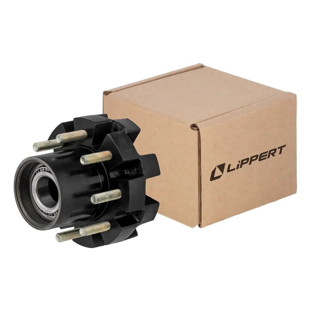 Lippert Standard Threaded Oil Idler Hub Assembly w/ Installed Bearing Kit, 12,000-lb. - 2025043325