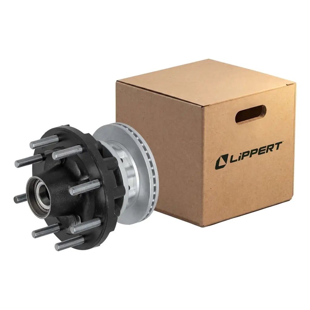 Lippert Disc Brake Rotor with Threaded Cap, 16,000-lb. Axles, 8 on 275mm Bolt Pattern - 2025048505