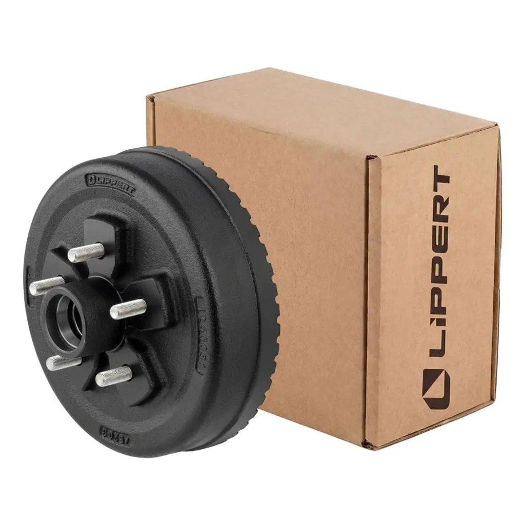 Lippert ABS 10" Brake Hub with Races & Wheel Studs, 3,500-lb. Axles - 2025077651