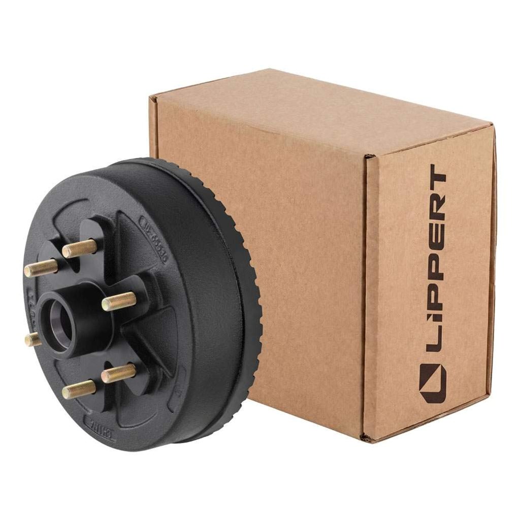 Lippert ABS 10" Brake Hub with Races & Wheel Studs, 4,400-lb. Axles - 2025077655