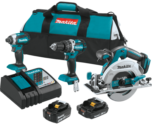18V LXT™ Lithium-Ion Brushless Cordless 3-Pc. Combo Kit (4.0Ah) (2.0Ah), XT333X1