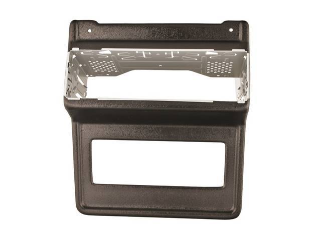 Radio and Heater Control Bezel, Black