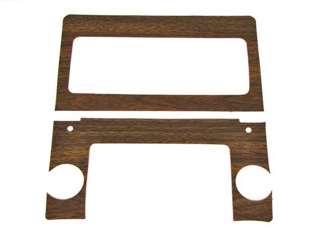 Radio and Heater Trim Plate Woodgrain Insert