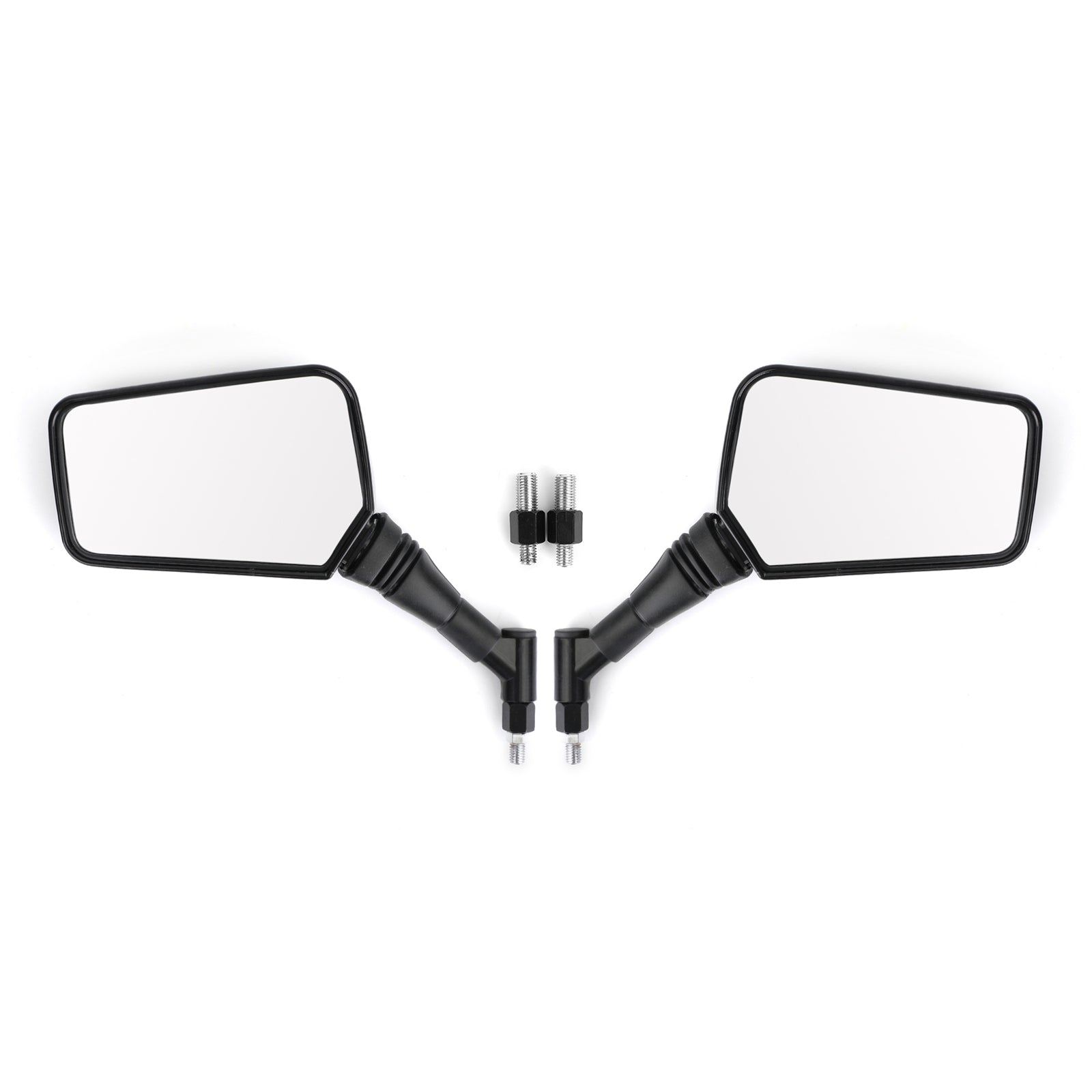 PAIR MIRRORS NEW Black Left Right Mirror 8MM 10MM For Motorcycle Motorbike Generic
