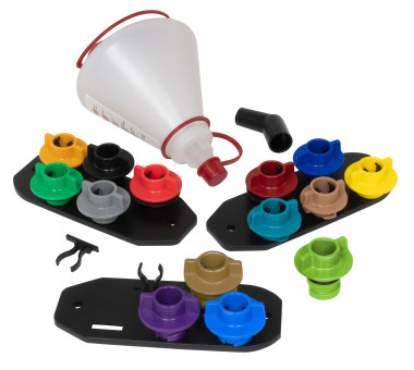 Lisle 19912 14 Pc Multi App Oil Funnel Set