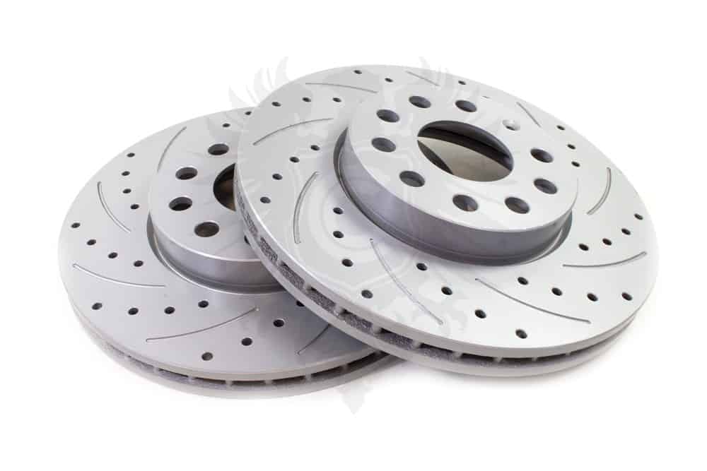 Brake Rotor Set, 288mm Front Drilled & Slotted