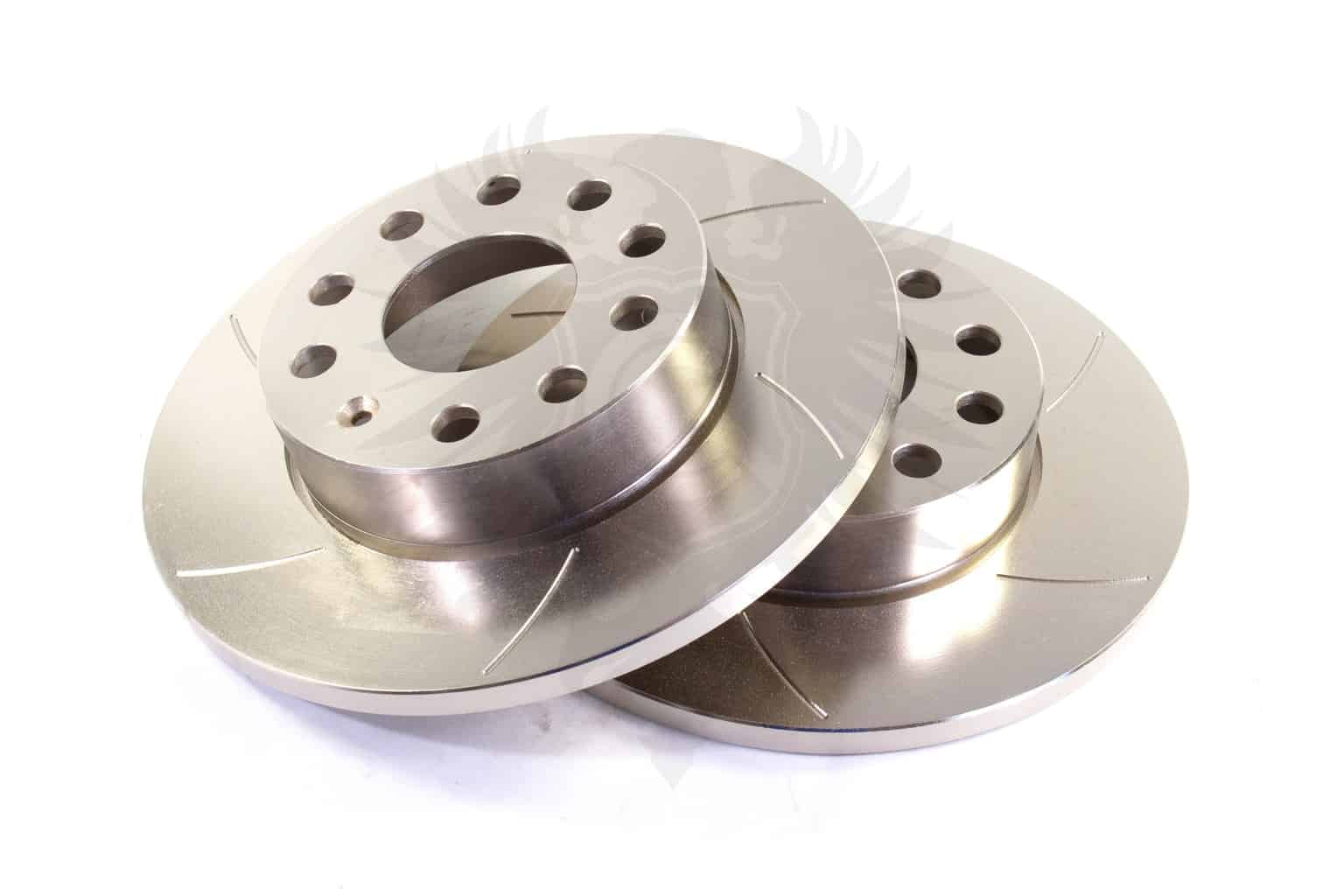 Brake Rotor Set, 256mm Rear Slotted