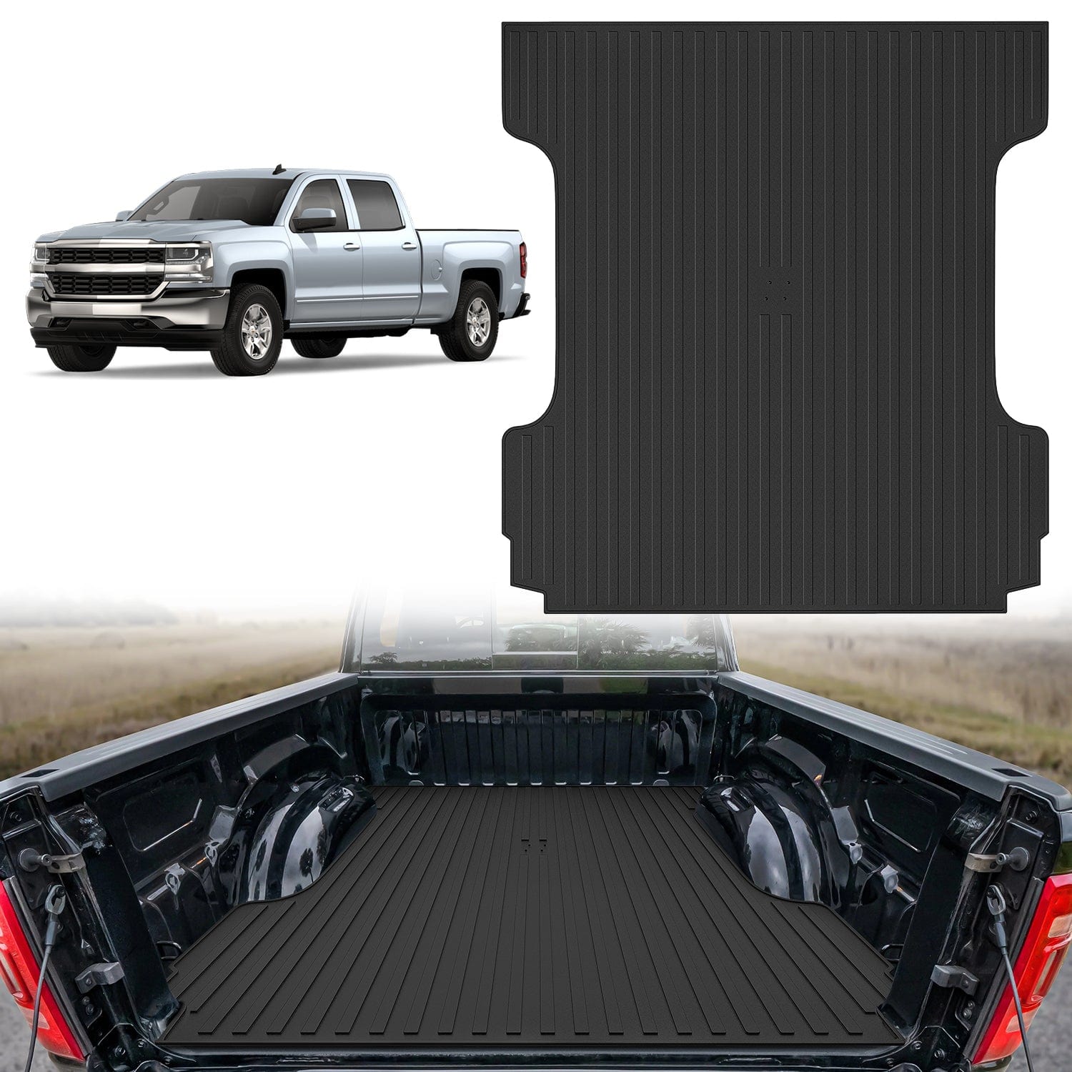 5.5ft Rubber Short Bed For Dodge Ram 2009 2010 2011 2012 2013 2014 2015 2016 2017 2018 1500/2500 3500