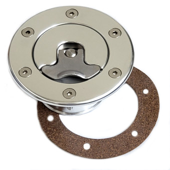 Aircraft Aero Flush Mount Gas Cap W/ 1.75" Inch Hose Fitting
