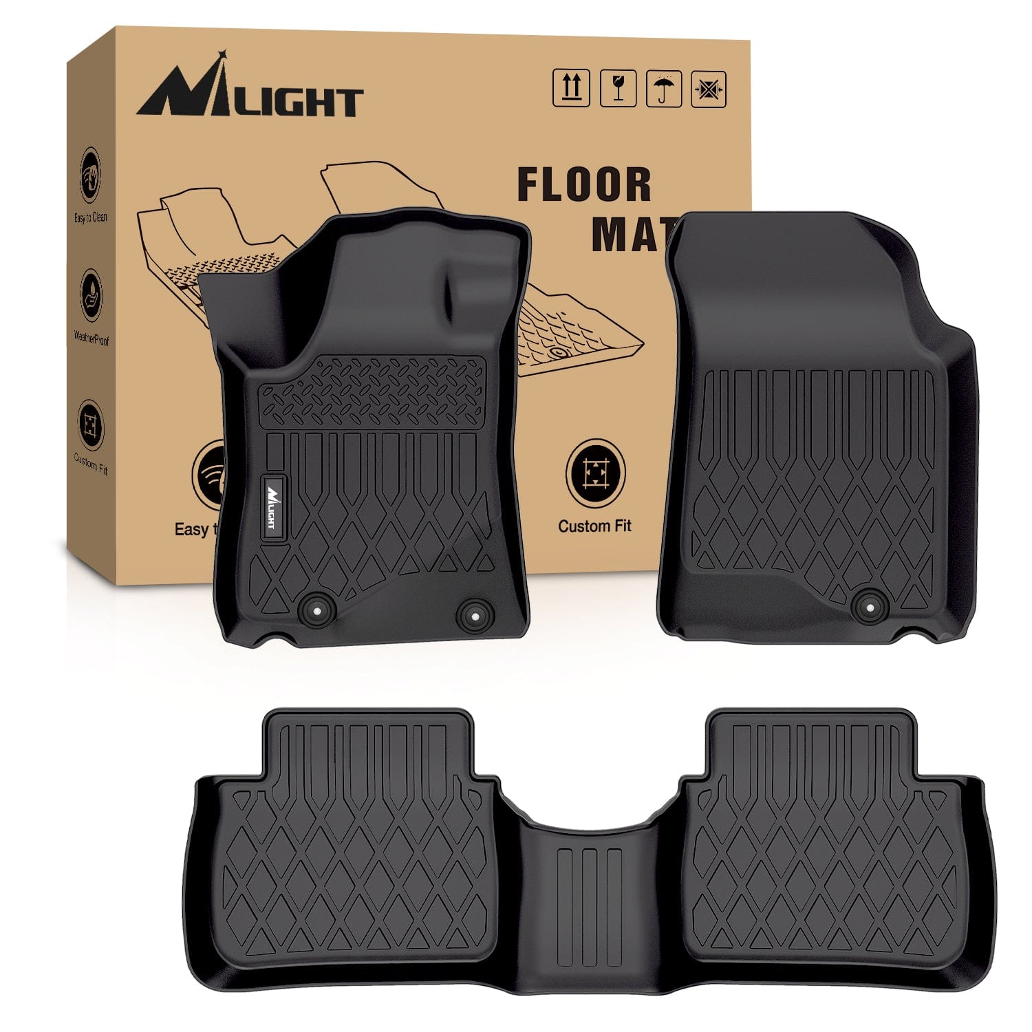 2013 2014 2015 2016 2017 2018 2019 2020 Nissan Altima TPE Floor Mats