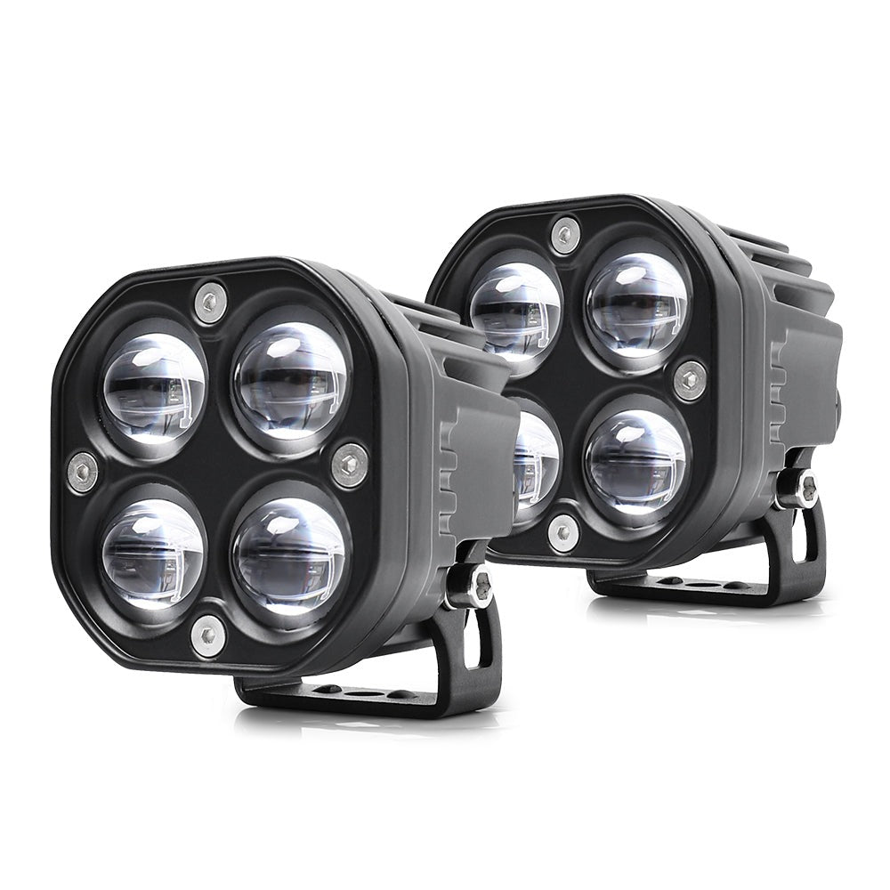 3inch DDF Series Dual Color Dual Beam Square Fog Light Pods(Set/2 Pcs)