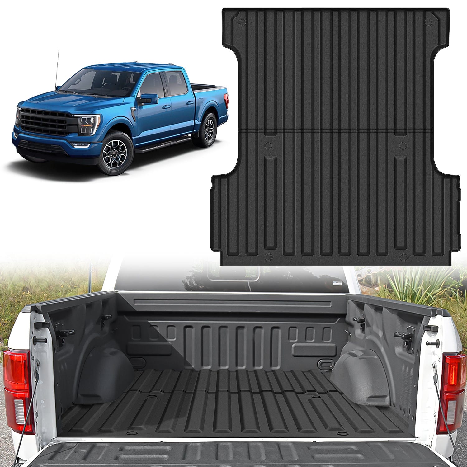 5ft Rubber Short Bed For 2015 2016 2017 2018 2019 2020 2021 2022 2023 Ford F-150