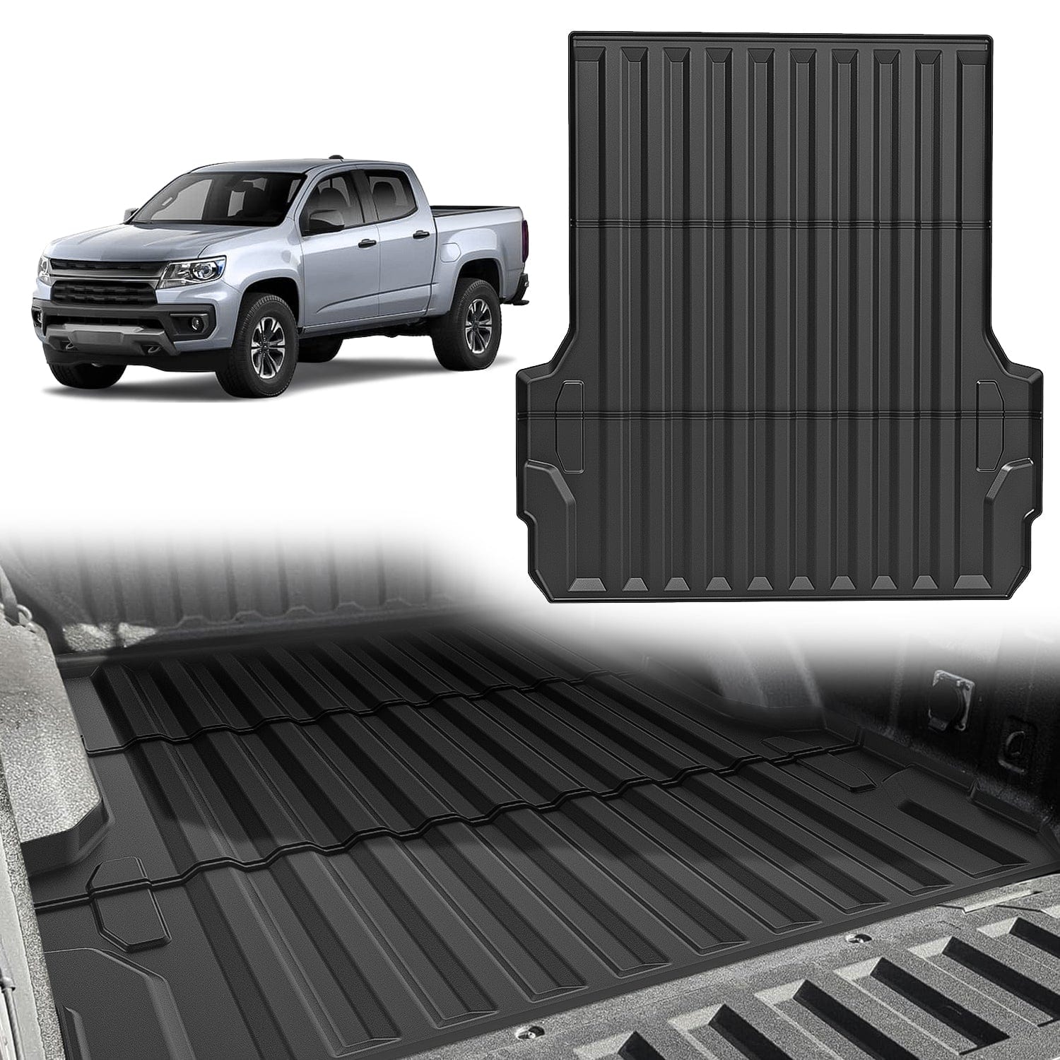 5ft Rubber Short Bed For 2015 2016 2017 2018 2019 2020 2021 2022 Chevy Colorado/GMC Canyon