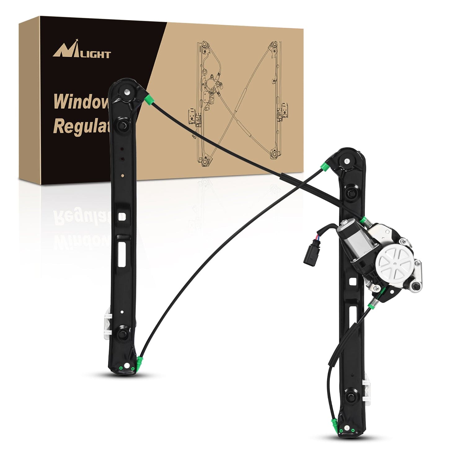 741-484 Power Window Regulator/Motor Front Driver Side Compatible with BMW E46 325i 328i 330i 1999 2000 2001 2002 2003 2004 2005 Sedan
