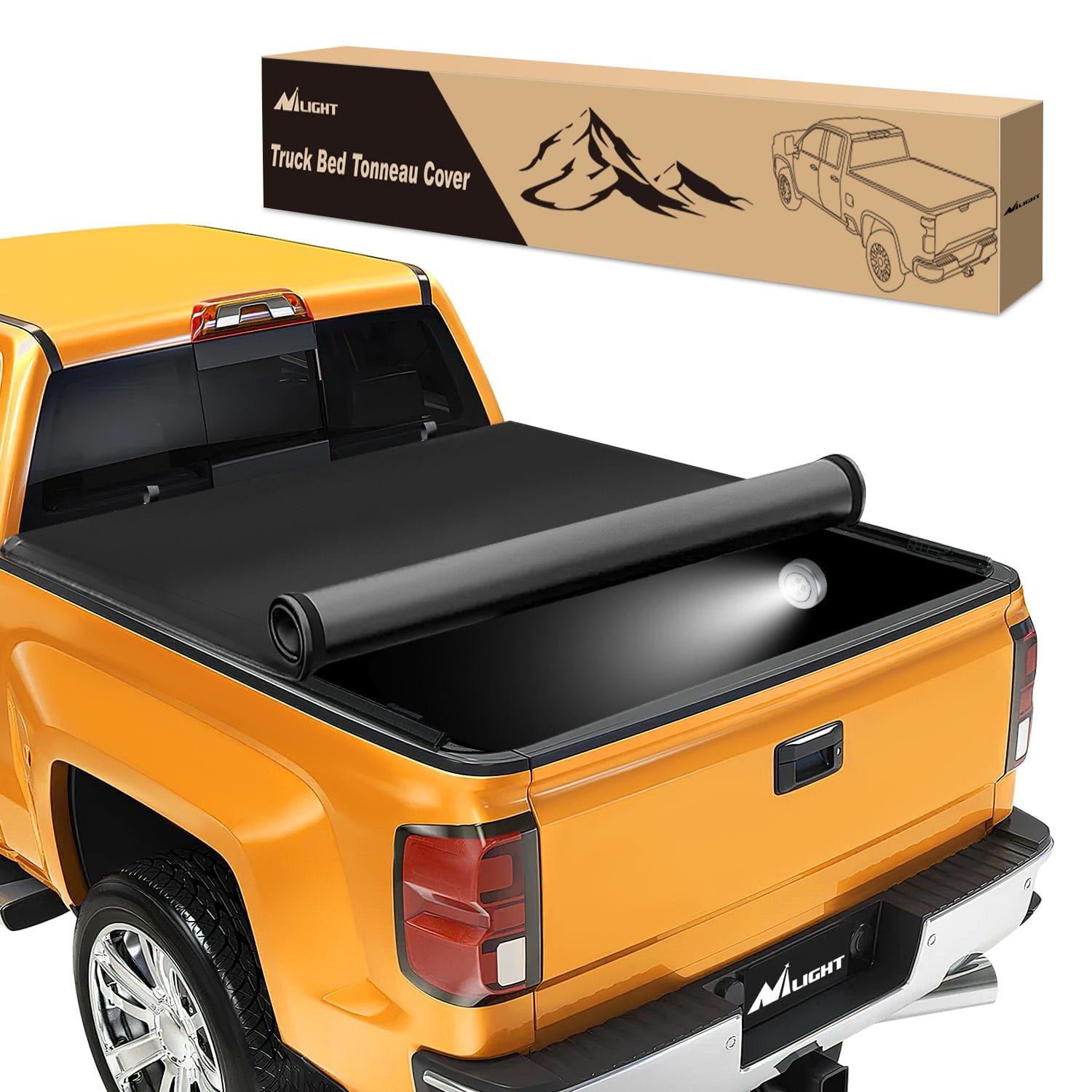 5.8ft Truck Bed Cover for Chevy Silverado 1500 / GMC Sierra1500 2014 2015 2016 2017 2018