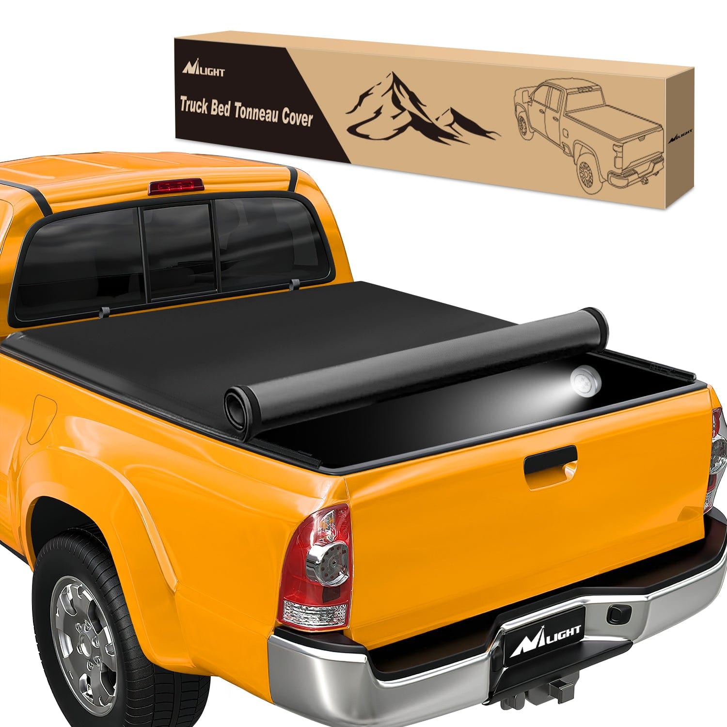 2014 2015 2016 2017 2018 2019 2020 2021 Toyota Tundra 5.5ft Soft Roll Up Truck Tonneau Cover