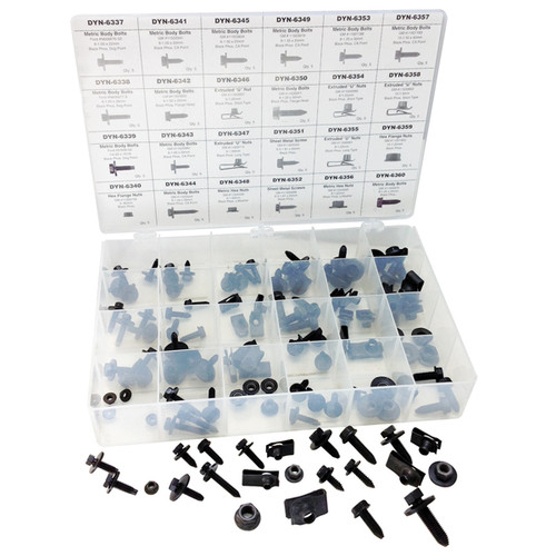 ATD Tools 120 Pc. Master Hex Nut, U-Nut, and Body Bolt Assortment