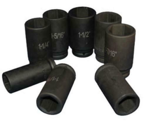 ATD Tools 8 Pc. 3/4" Drive 6 Point SAE Deep Impact Socket Set