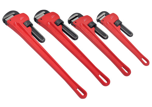 ATD Tools 4 Pc. Cast Iron Pipe Wrench Set