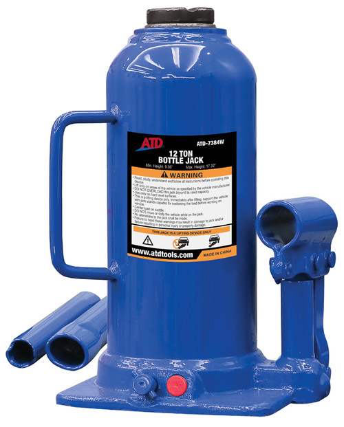 ATD Tools 12 Ton Heavy-Duty Hydraulic Side Pump Bottle Jack