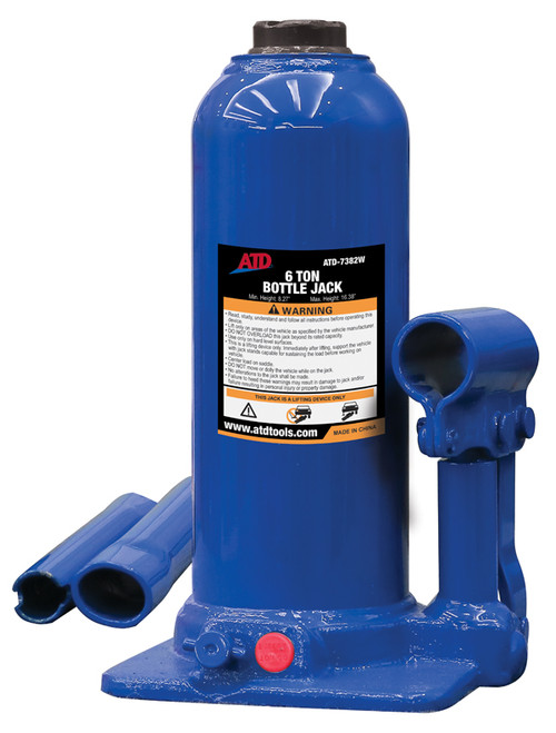 ATD Tools 6 Ton Heavy-Duty Hydraulic Side Pump Bottle Jack