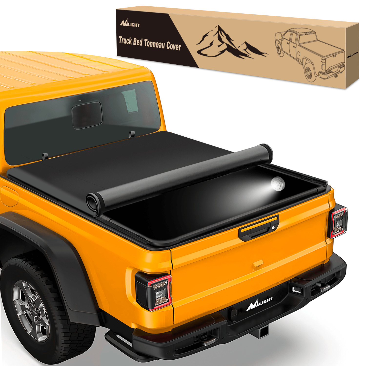 2020 2021 2022 2023 2024 Jeep Gladiator JT 6.5ft Soft Roll Up Truck Tonneau Cover