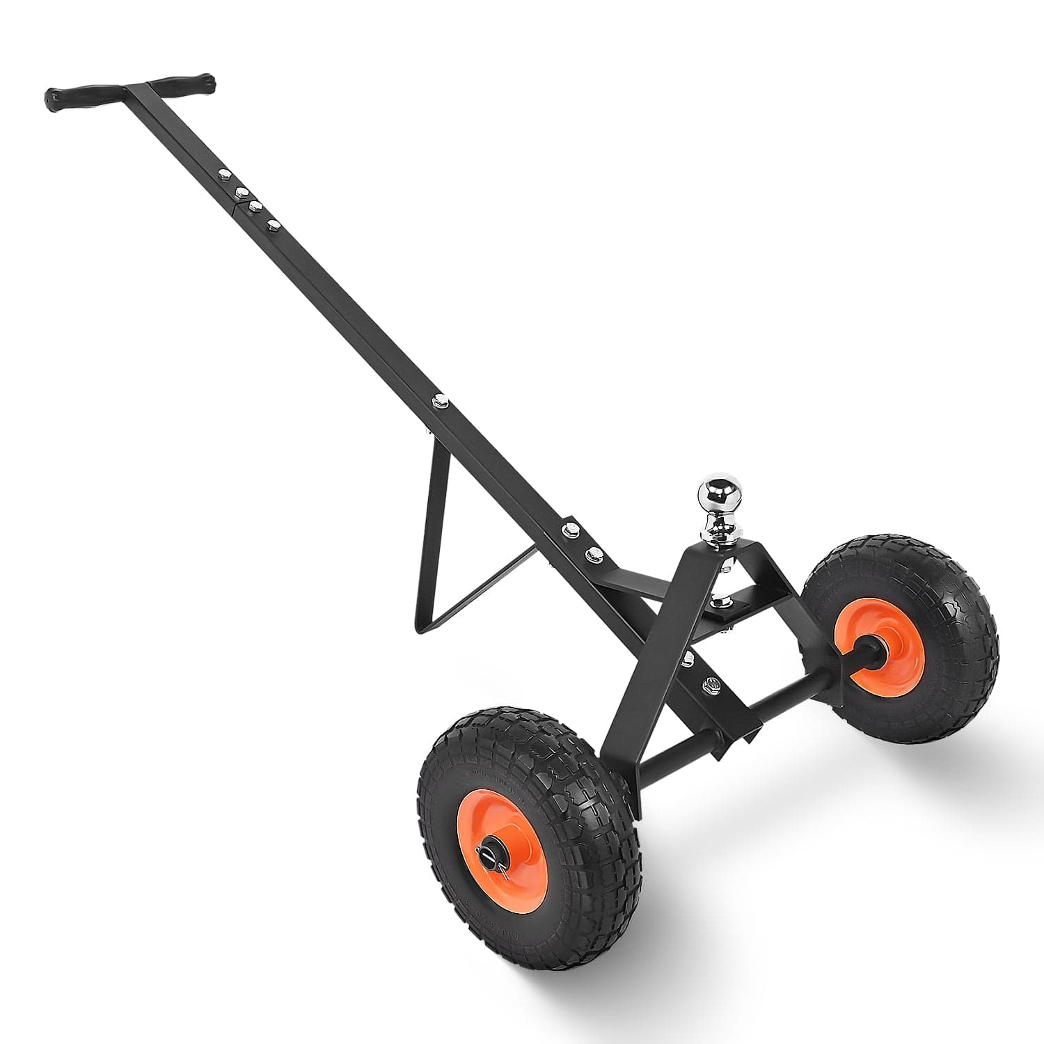 Boat Trailer Dolly Solid Steel Heavy Duty 600 Pound Capacity with 10Inch Polyurethane Tires 1-7/8Inch Hitch Ball