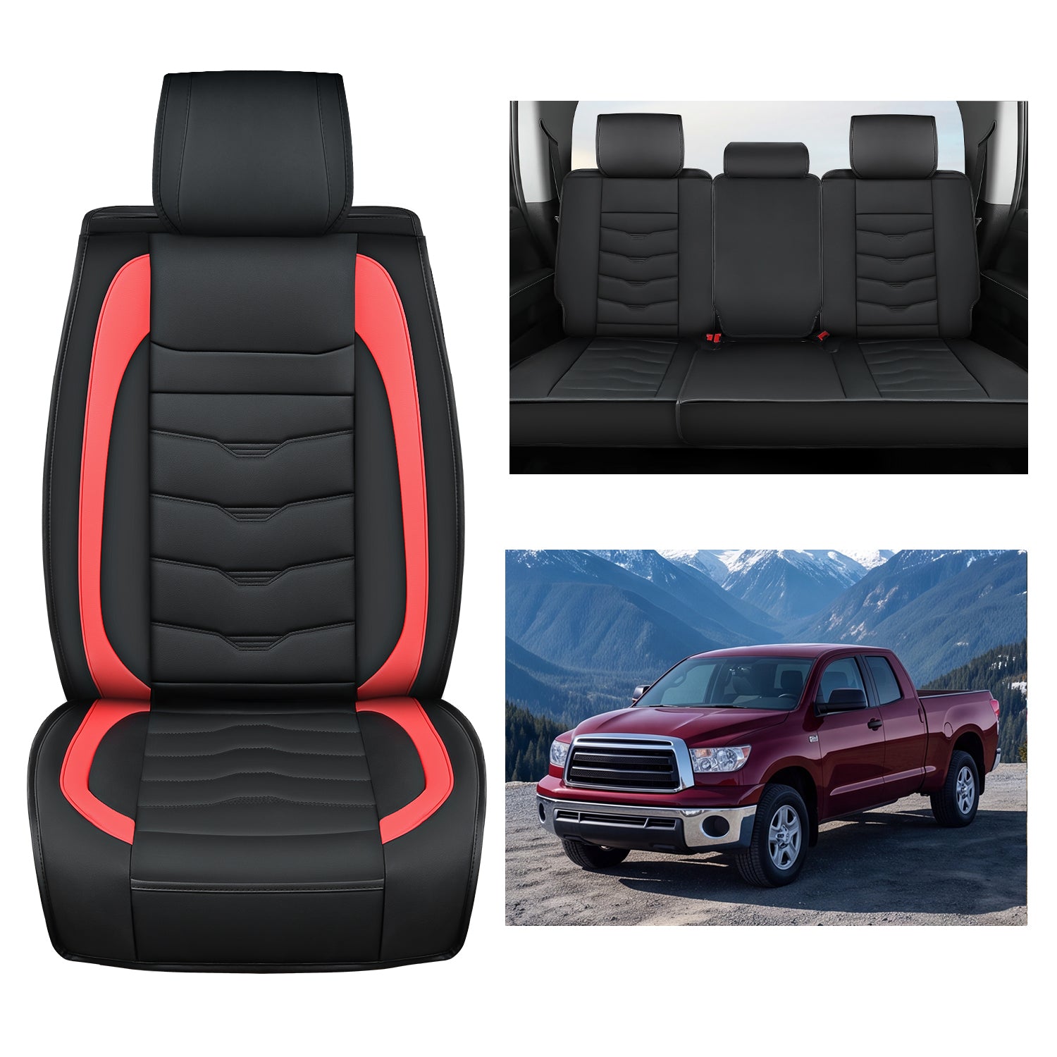 2008 2009 2010 2011 2012 2013 2014 2015 2016 2017 2018 2019 2020 2021 2022 2023 2024 Toyota Tundra Double Cab CrewMax Cab Seat Covers