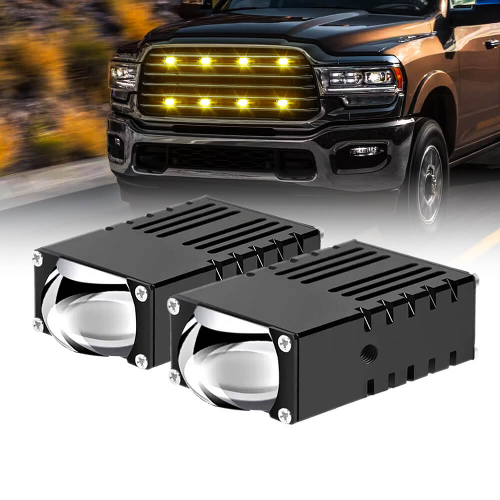2.5 Inch Super Slim Dual Beam Bi-Led Projector Grille Lights(Set/2pcs)