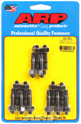 ARP 200-7604 Valve Cover Stud Kit - Black - Hex Head - 14pc - 1.500" Length BBC