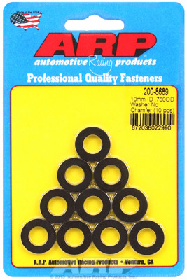 ARP 200-8689 Chromoly Washers - 0.120" Thick - 10mm ID - 0.750" OD - 10 Pack