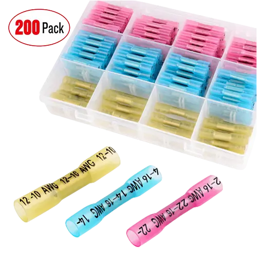 200Pcs Heat Shrink Wire Connectors
