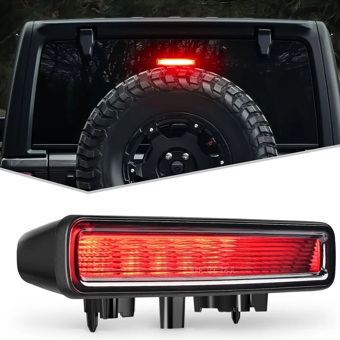2018 2019 2020 2021 2022 2023 Jeep Wrangler JL Third Brake Light