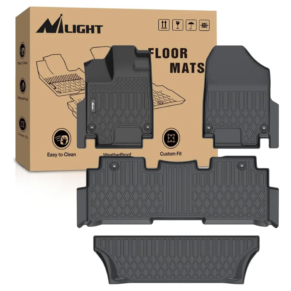 2018 2019 2020 2021 2022 2023 2024 2025 Honda Odyssey TPE Floor Mats