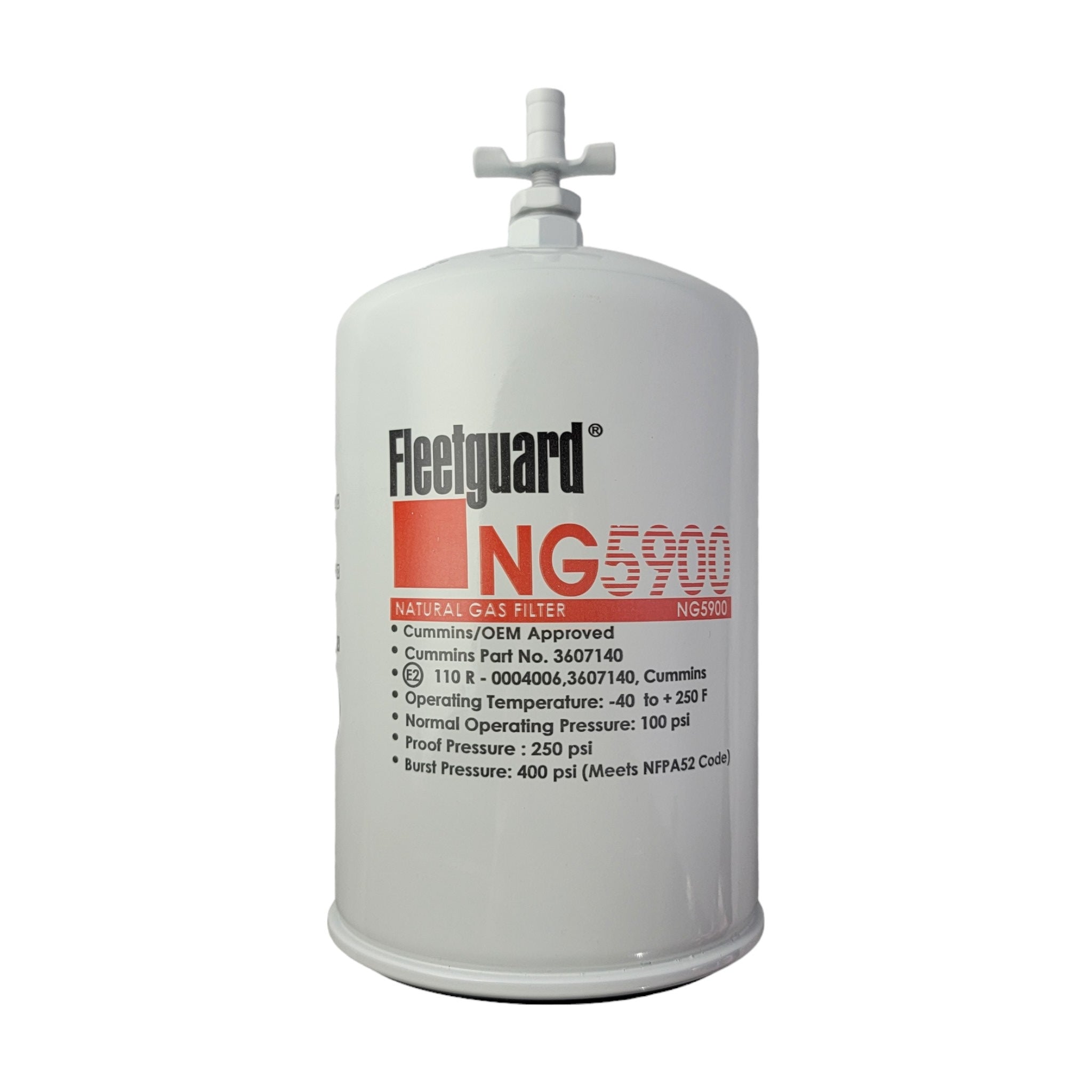 Fleetguard NG5900 Natural Gas Filter for L10G Natural Gas Engines