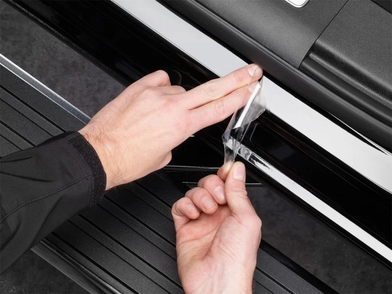 Jaguar E-Pace Paint Protection Film – For Door Handle Cups/Door Edges/Door Sills and Trunk Ledge – WeatherTech – High Performance Polyurethane Film – Transparent – `18-`27