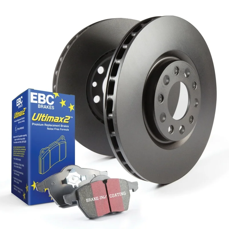 Jaguar XJ Brake Pads and Rotors – Front – Premium – EBC – Ultimax2 – ’90 – ’97