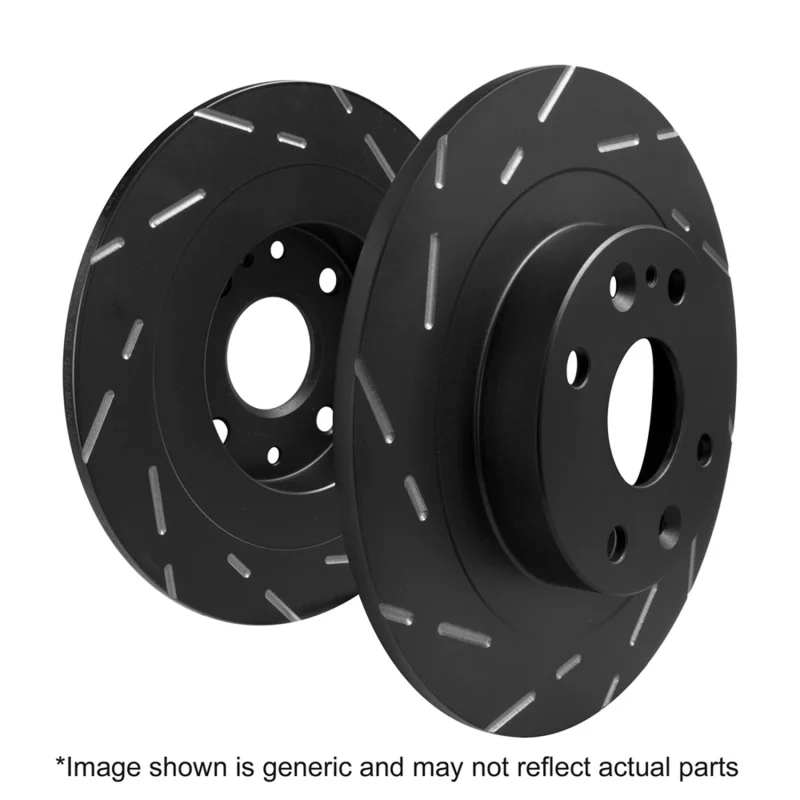 Jaguar S-Type Brake Rotors – Rear – EBC – Sport – Slotted – ’03 – ’05